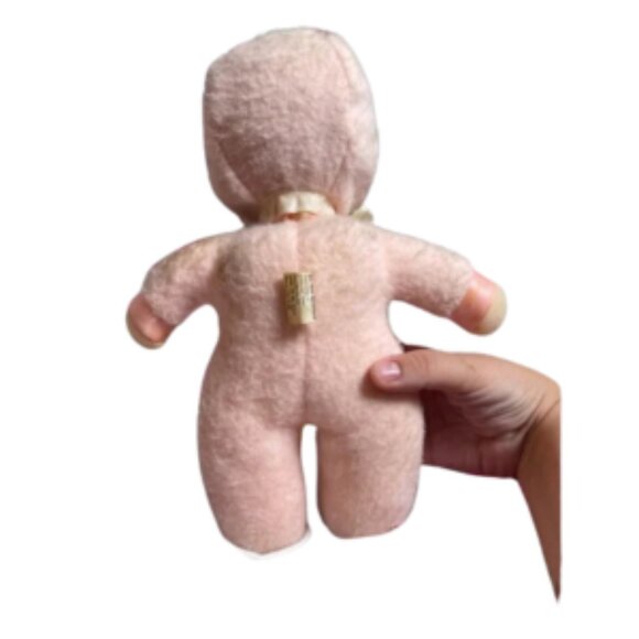 VTG 1983 Mattel PINK Snuggle Baby Soft Body Vinyl Face Doll 12 Washable - Picture 8 of 9